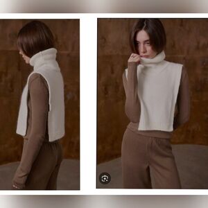 H&M White Dickie Sweater